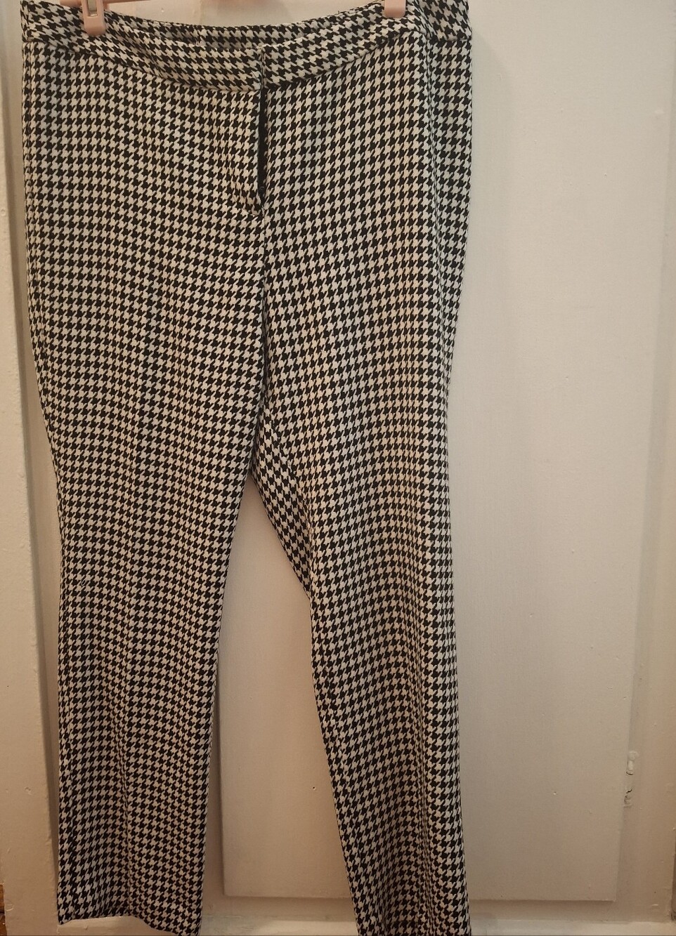 Classic Houndstooth Pants - Black & White
